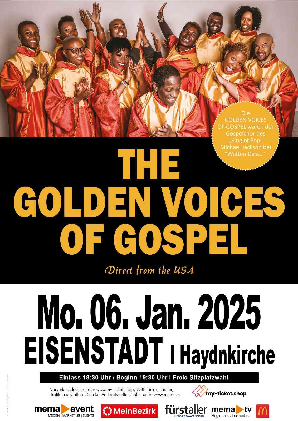 The Golden Voices Of Gospel Eisenstadt HAYDNKIRCHE