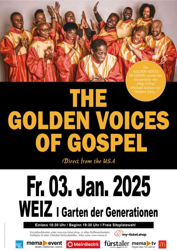 The golden Voices of Gospel Weiz 03.01.2025