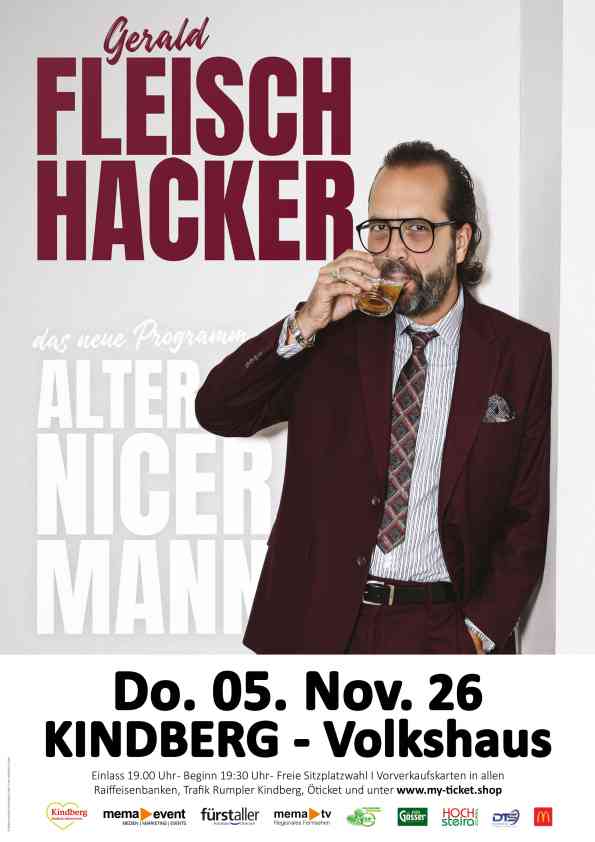 Kabarett mit Gerald Fleischhacker in Kindberg